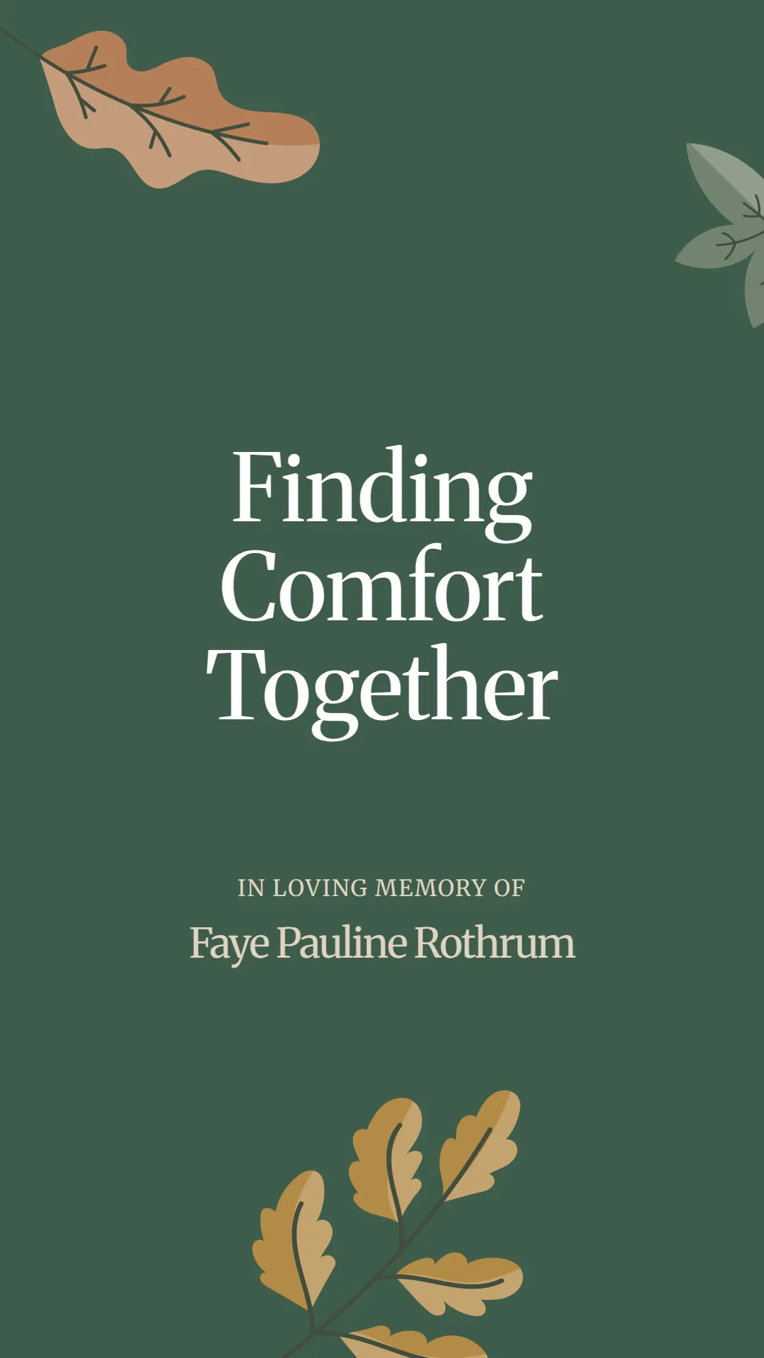 Finding Comfort Together