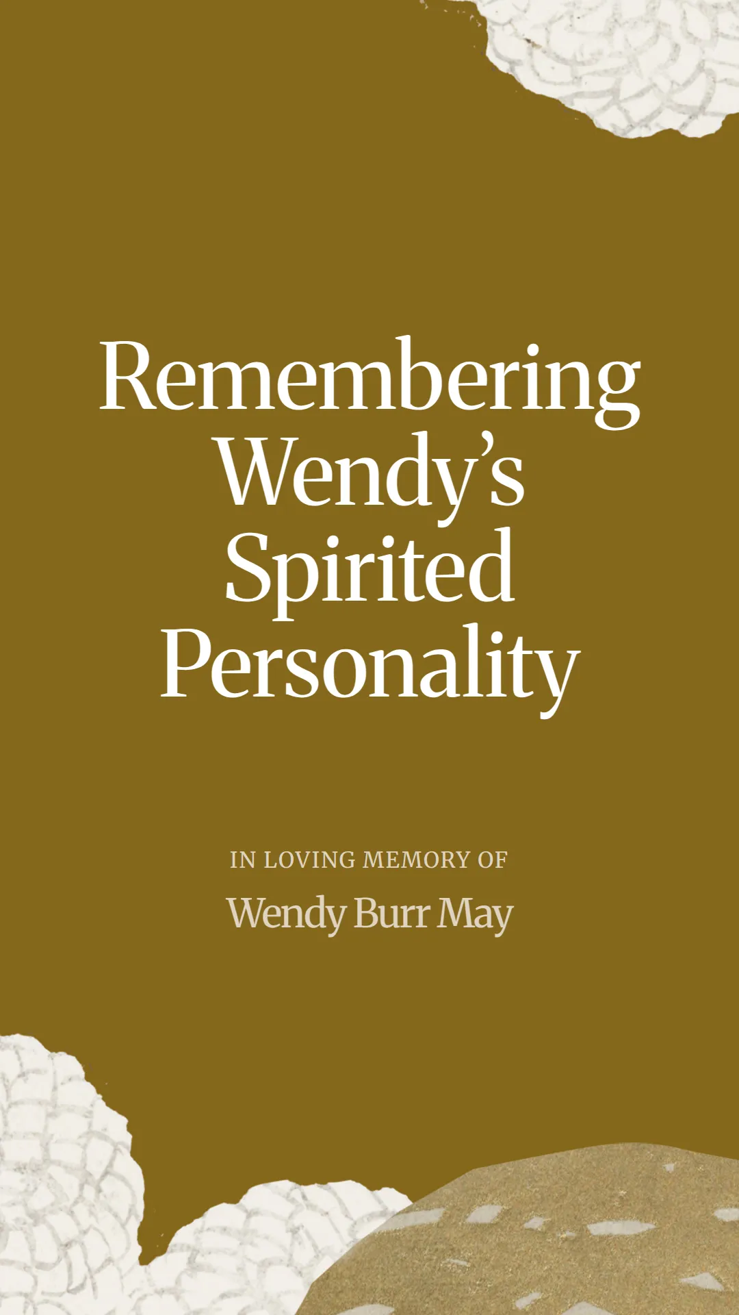 Remembering Wendy’s Spirited Personality