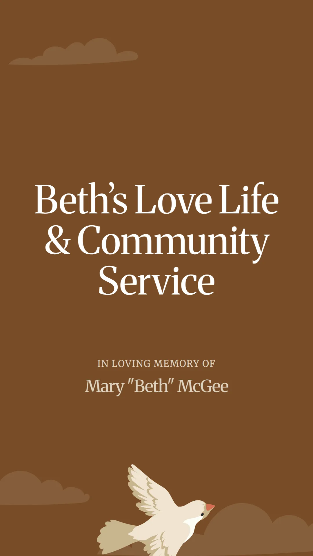 Beth’s Love Life and Community Service