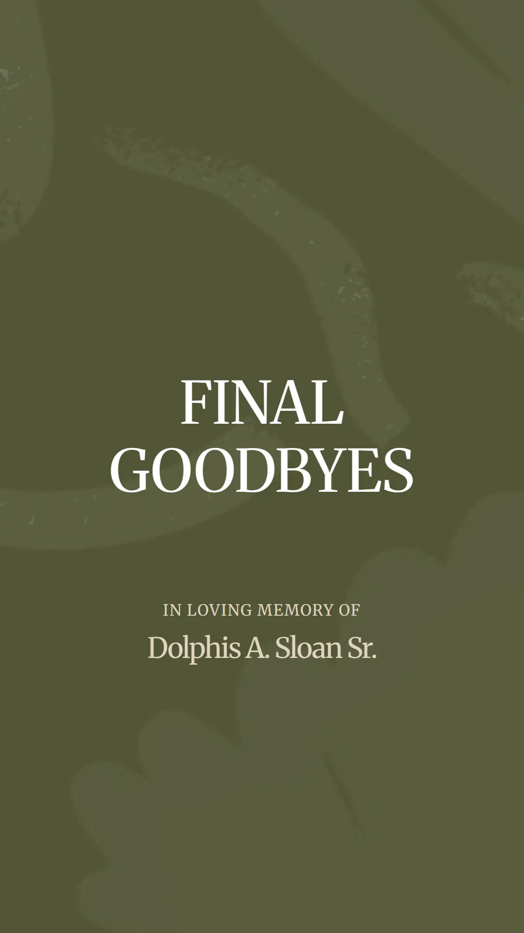 Celebrating the Life of Dolphis A. Sloan Sr.