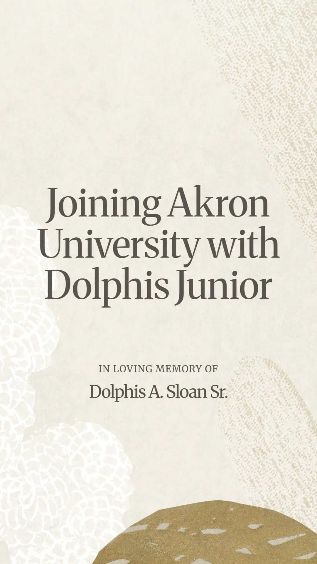 Joining Akron University with Dolphis Junior