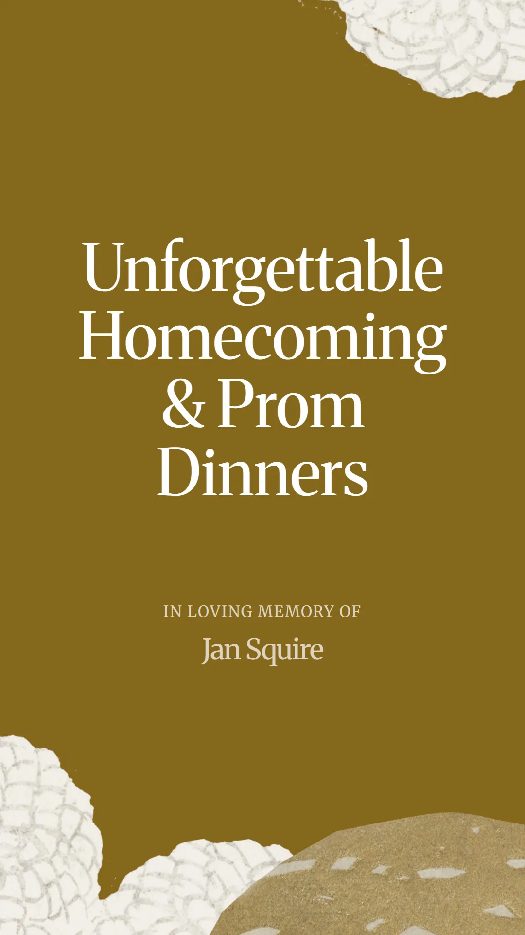 Unforgettable Homecoming and Prom Dinners