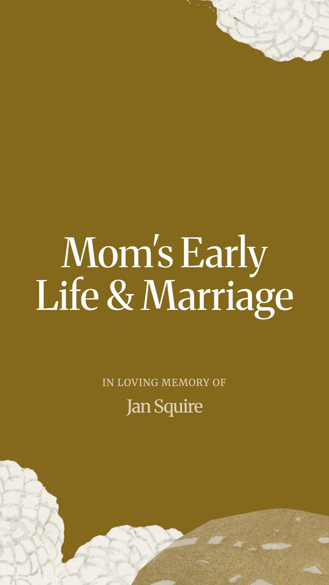 Mom's Early Life and Marriage