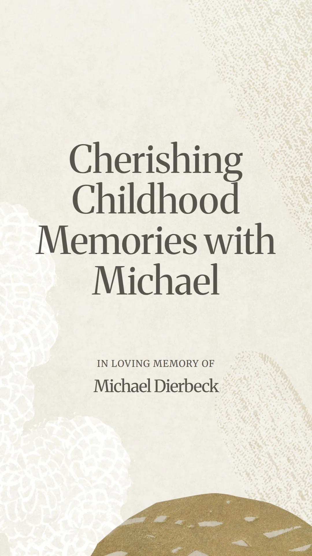 Cherishing Childhood Memories with Michael