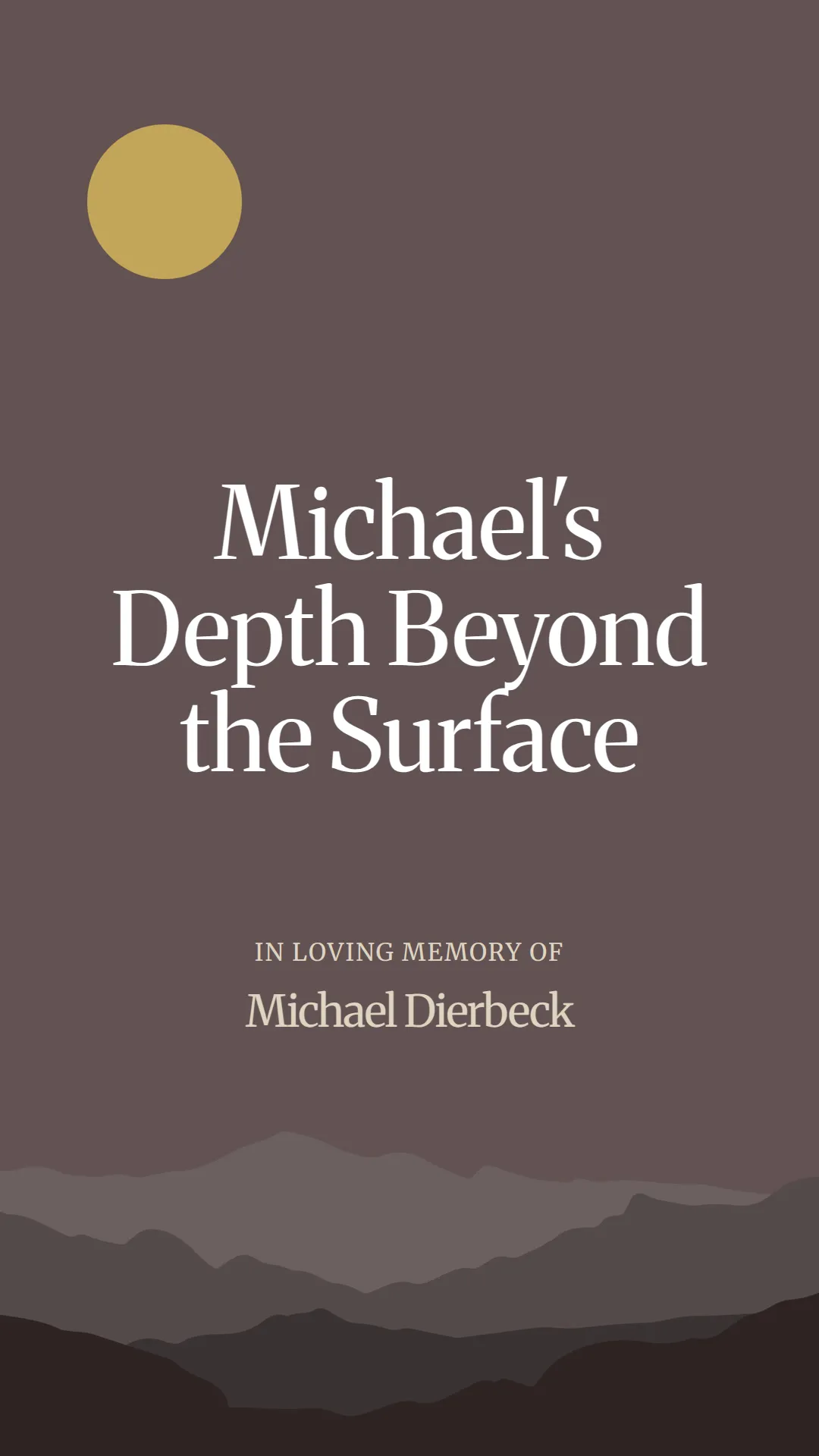 Michael's Depth Beyond the Surface