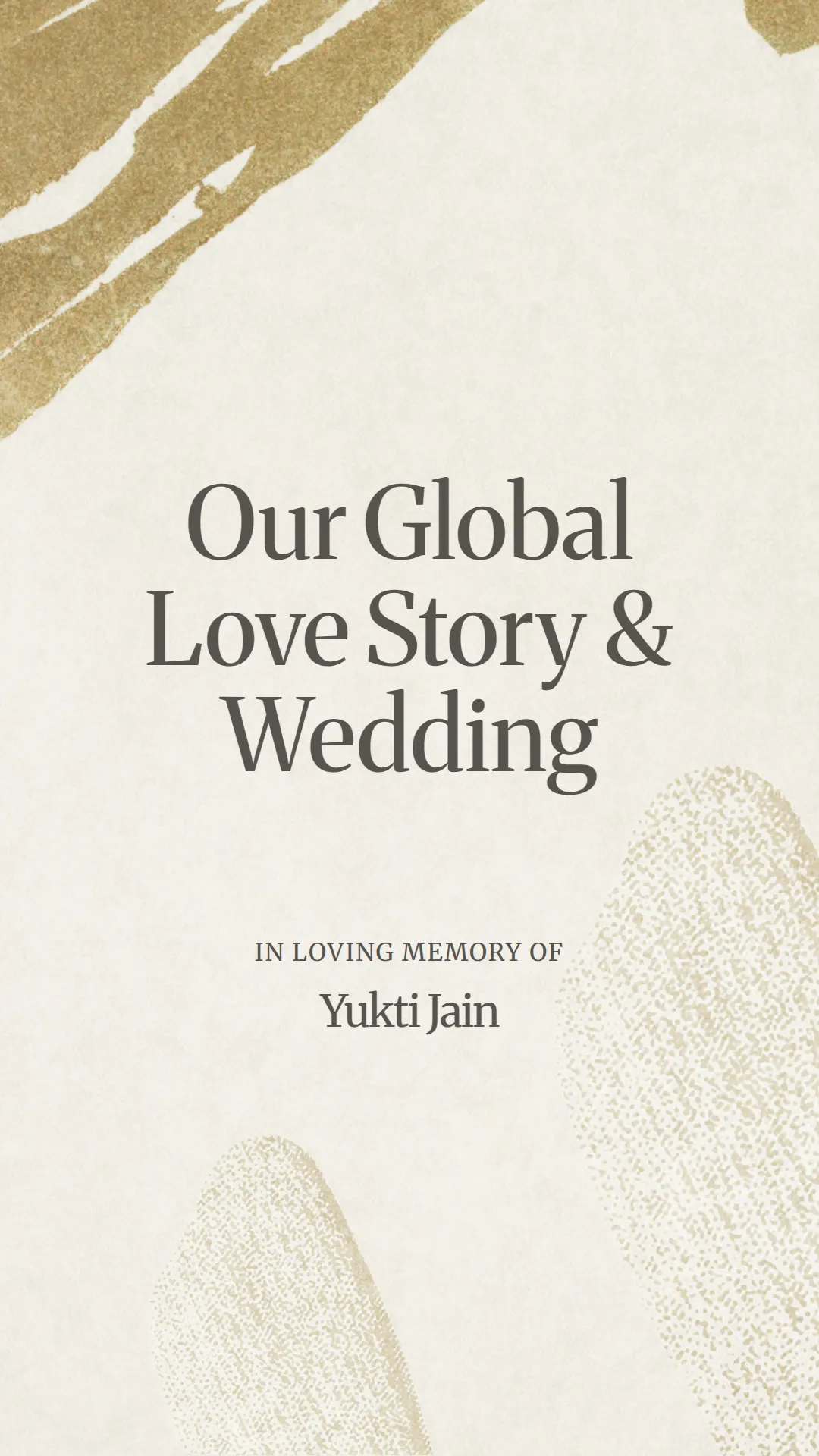 Our Global Love Story and Wedding