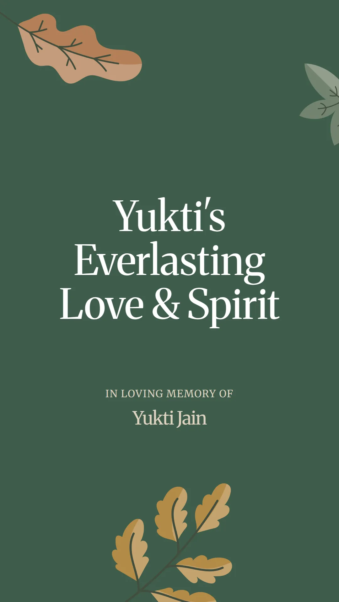 Yukti's Everlasting Love and Spirit