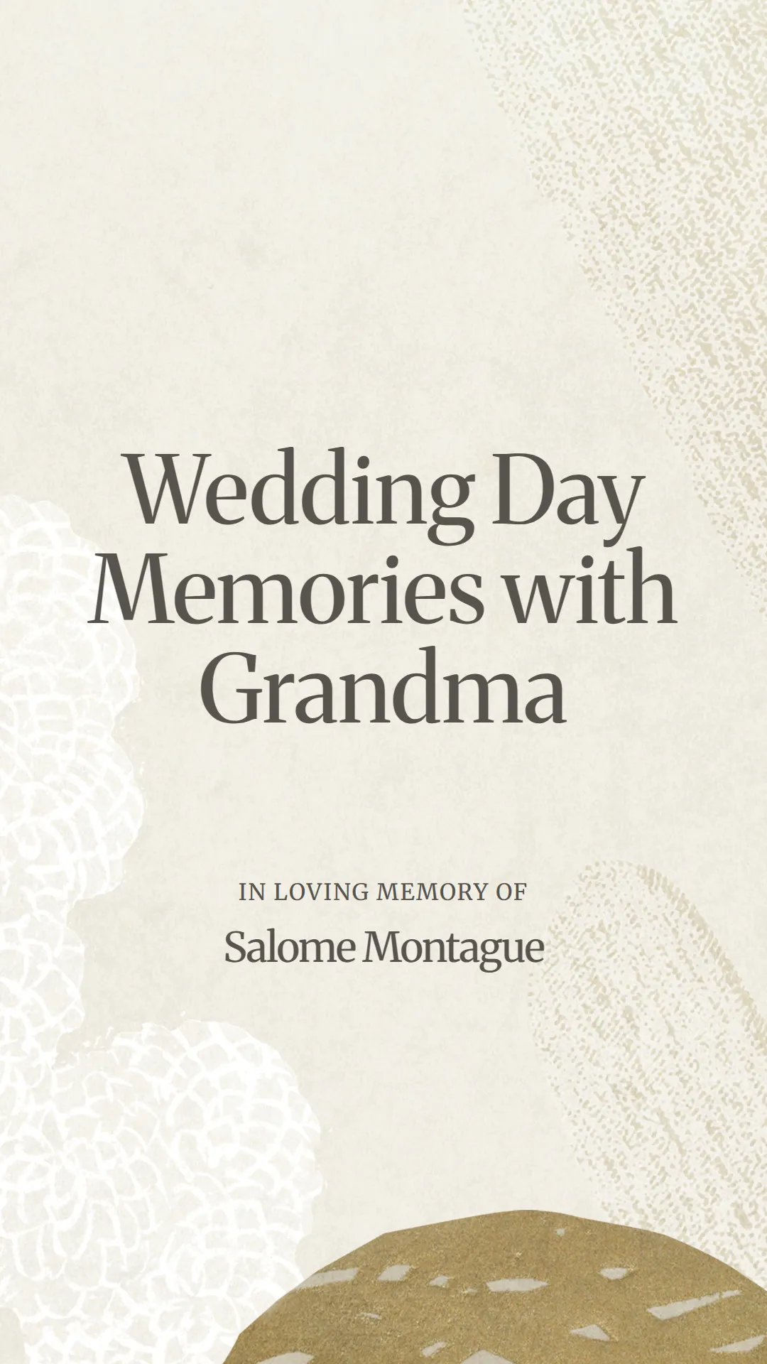 Wedding Day Memories with Grandma