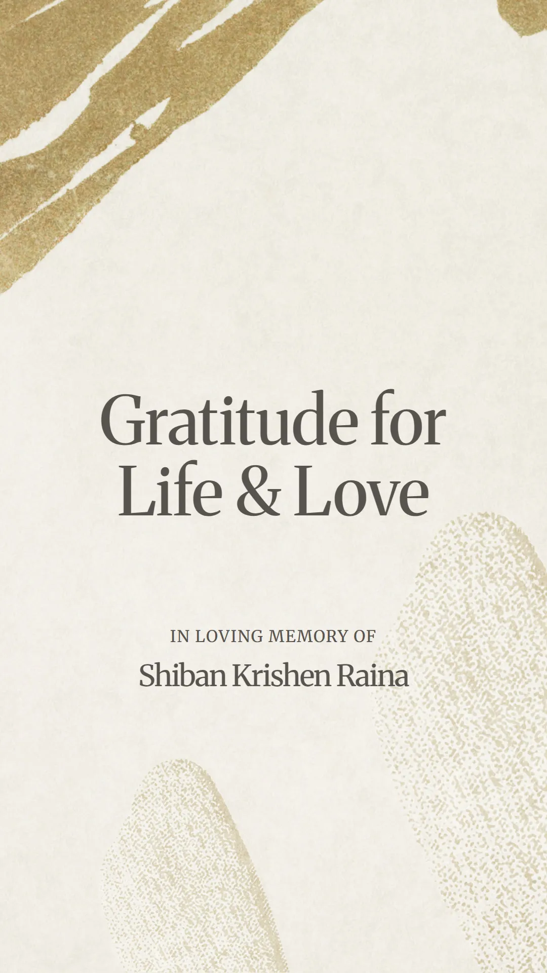 Gratitude for Life and Love