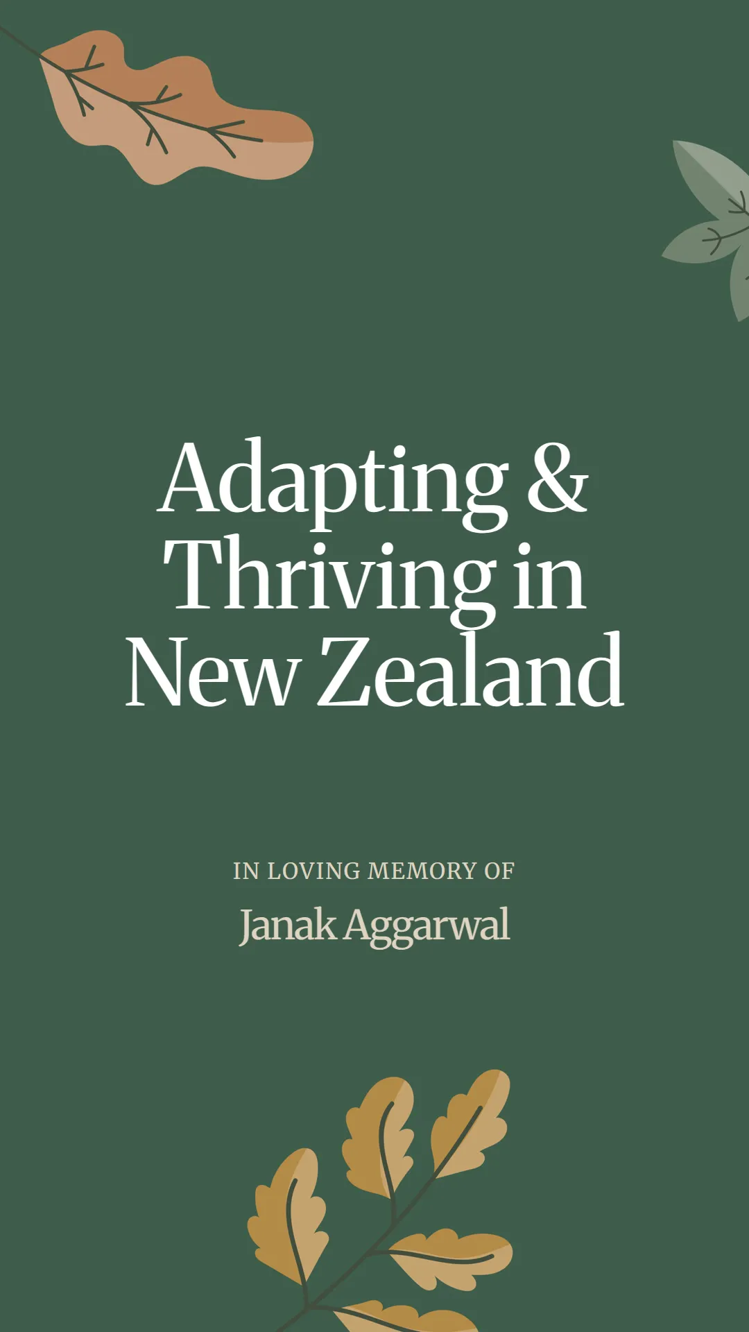 Adapting and Thriving in New Zealand