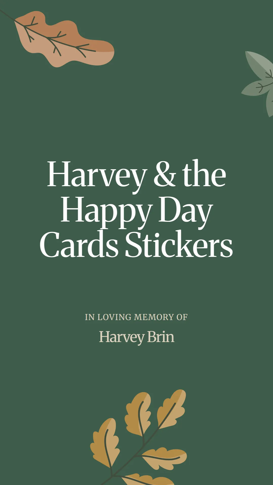Harvey and the Happy Day Cards Stickers