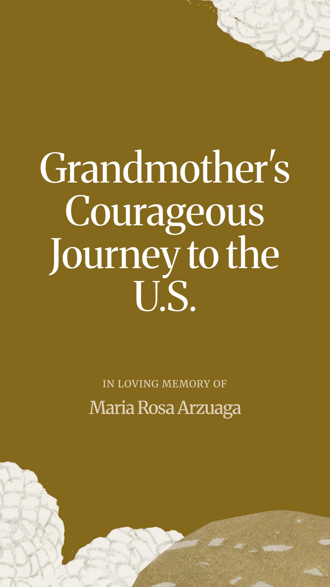Grandmother's Courageous Journey to the U.S.