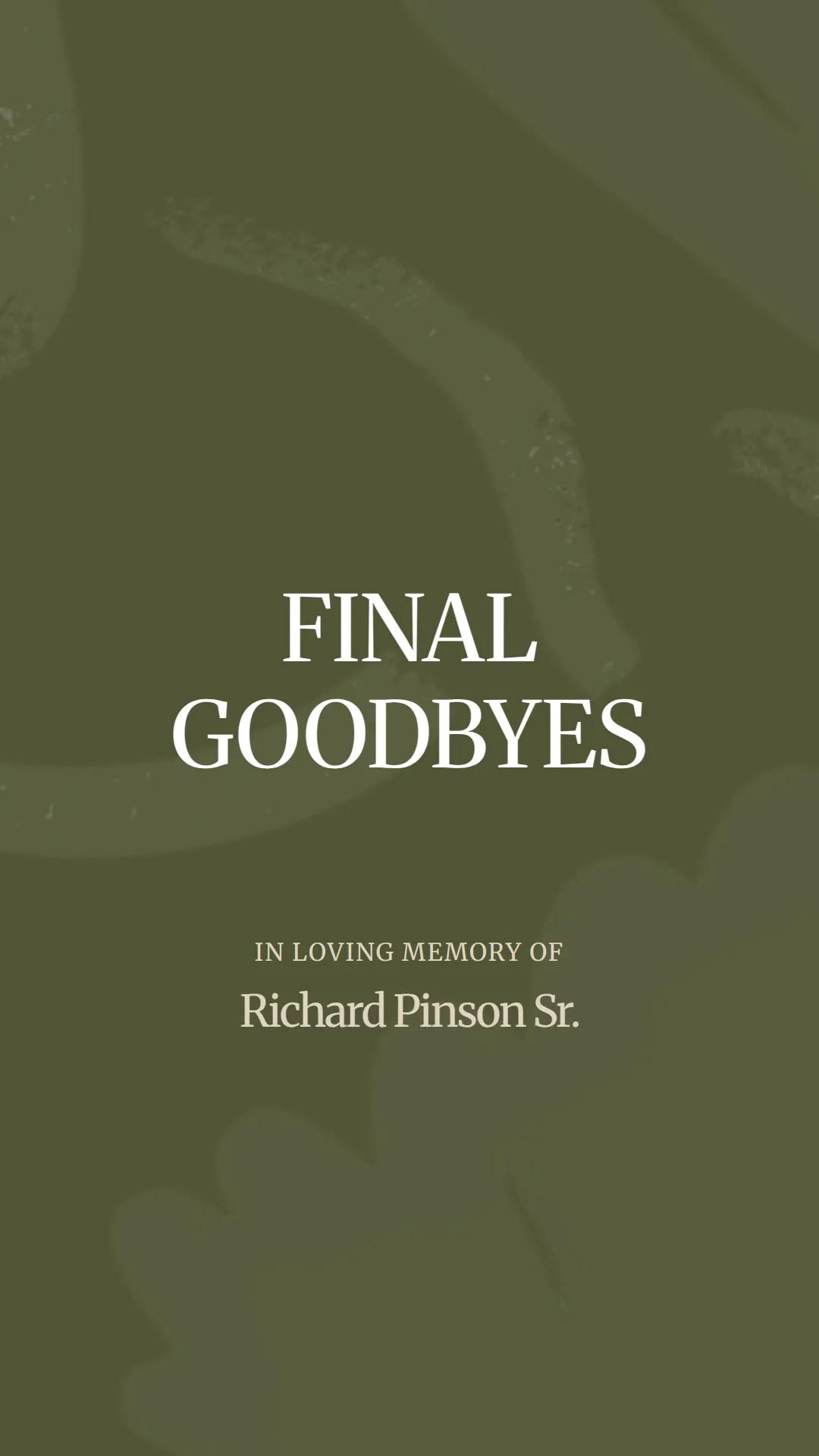 A Heartfelt Farewell to Richard Pinson Sr.