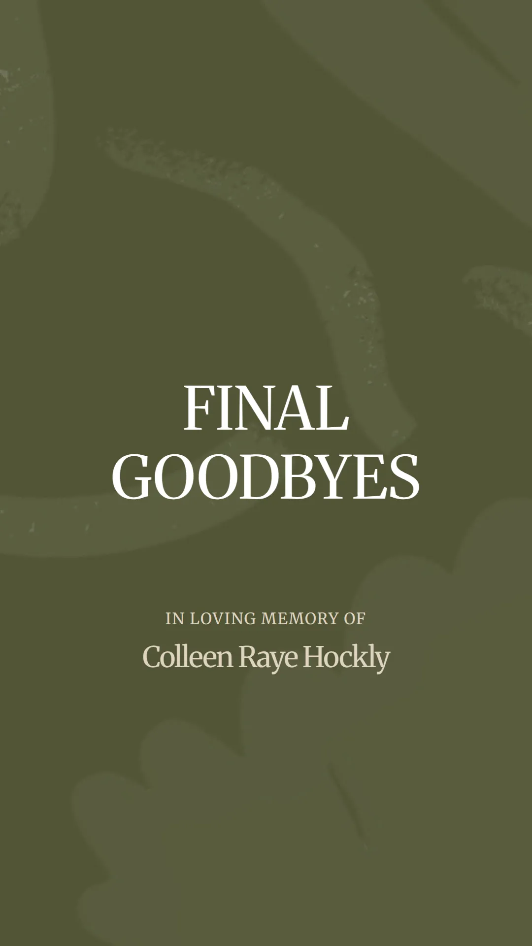 A Heartfelt Farewell to Colleen Raye Hockly