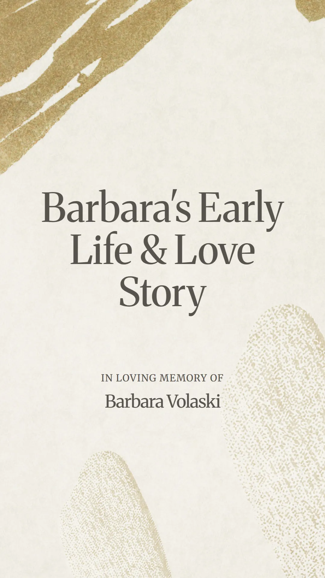Barbara's Early Life and Love Story