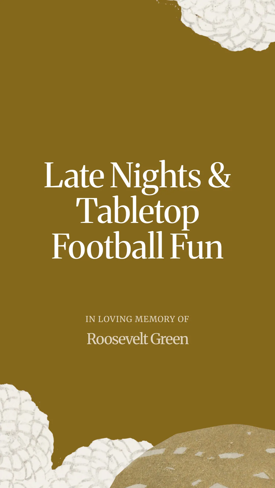 Late Nights and Tabletop Football Fun