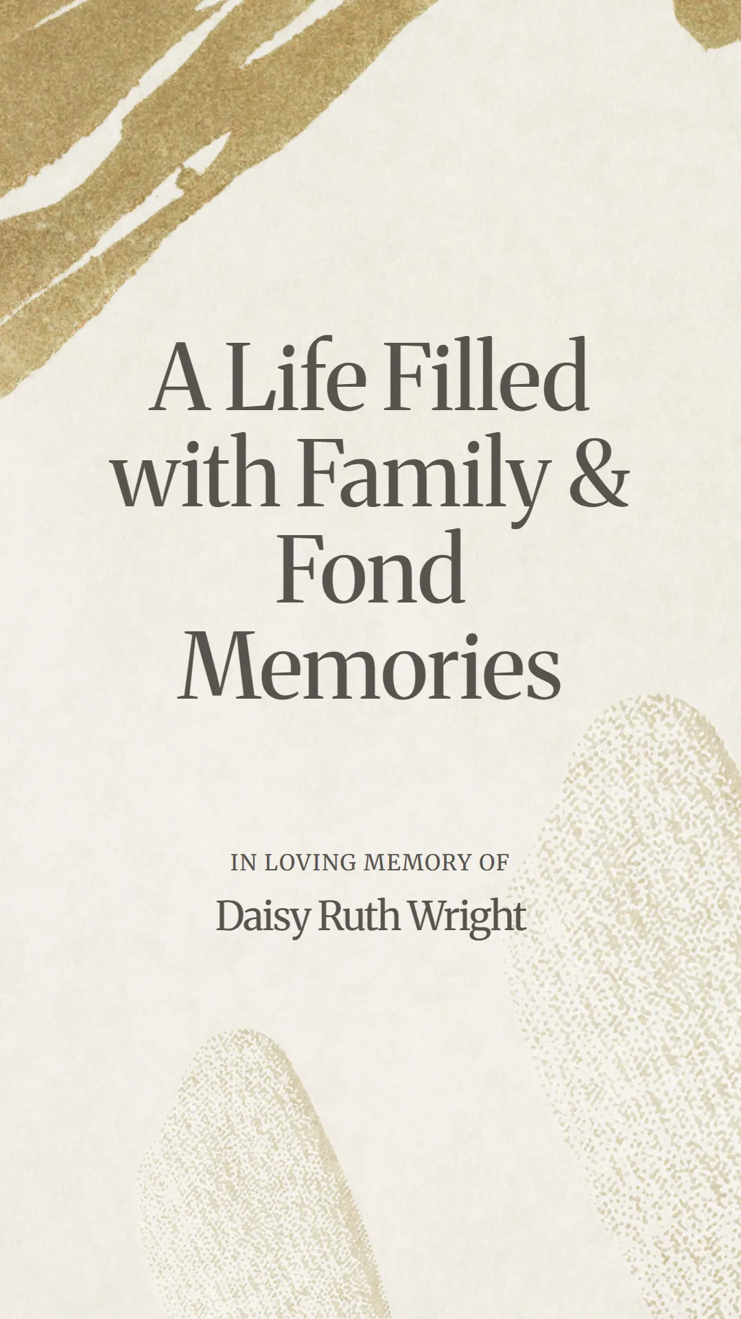 A Life Filled with Family and Fond Memories