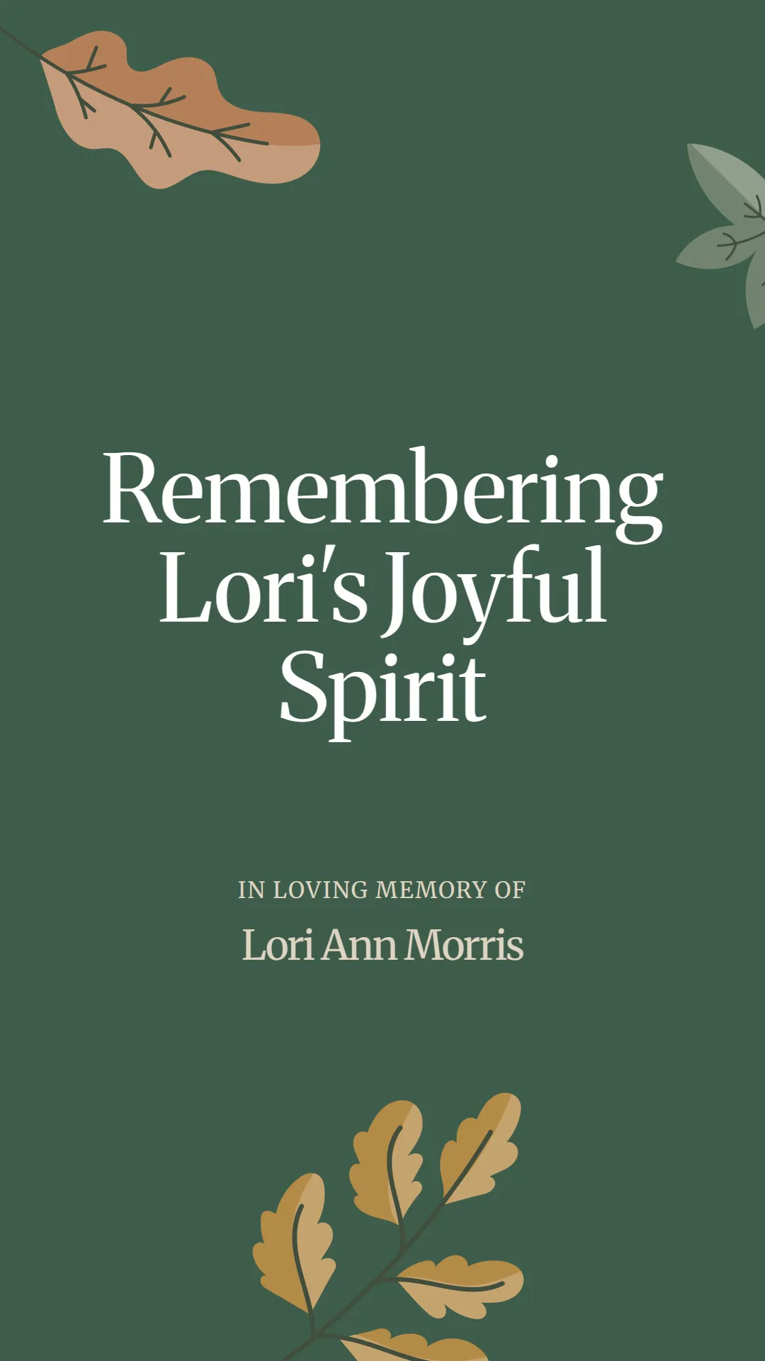 Remembering Lori's Joyful Spirit