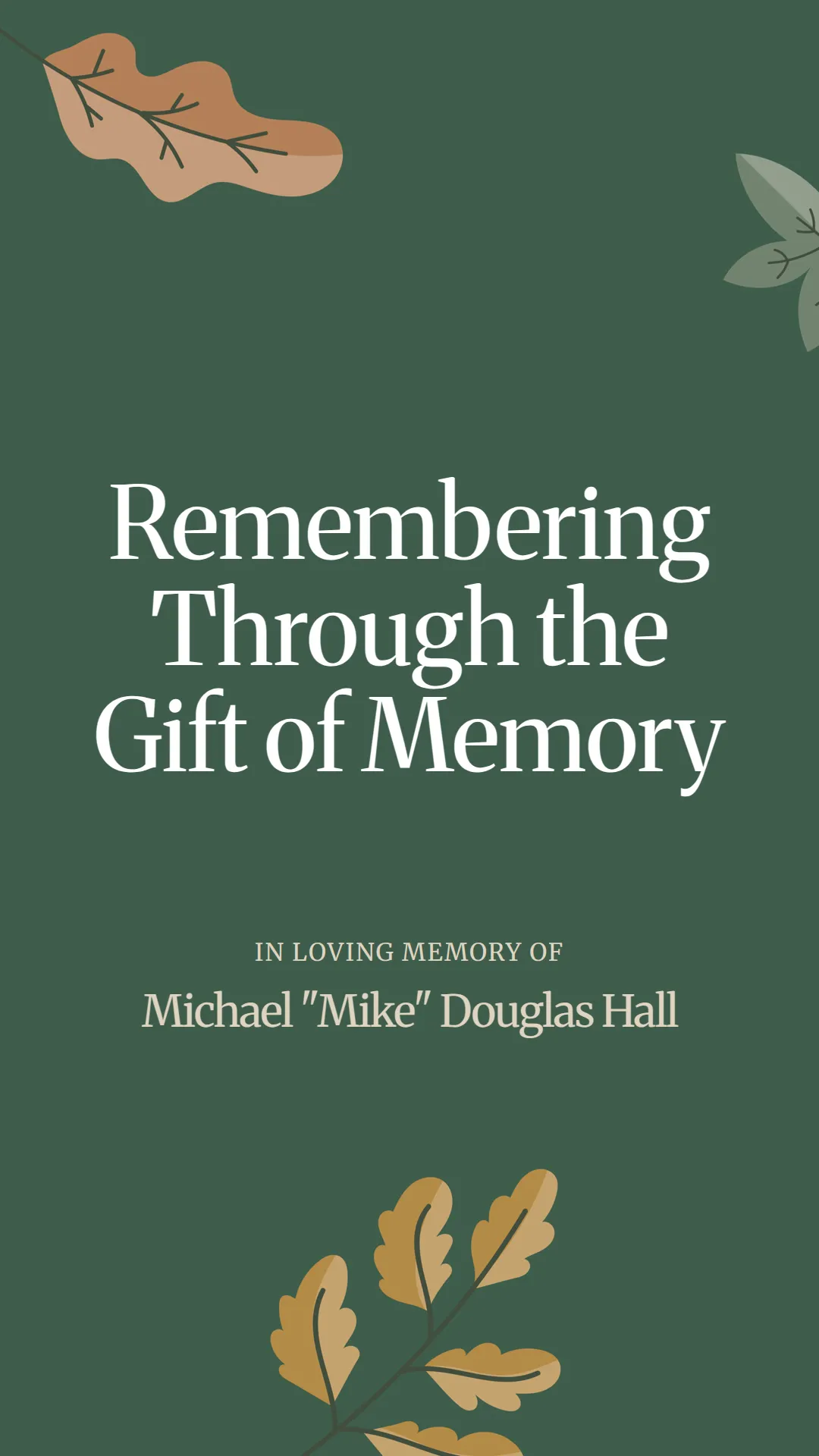 Remembering Through the Gift of Memory