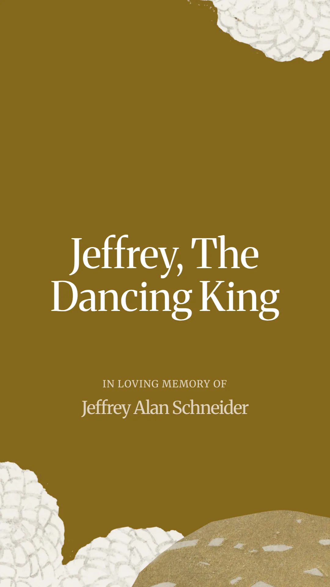Jeffrey, The Dancing King