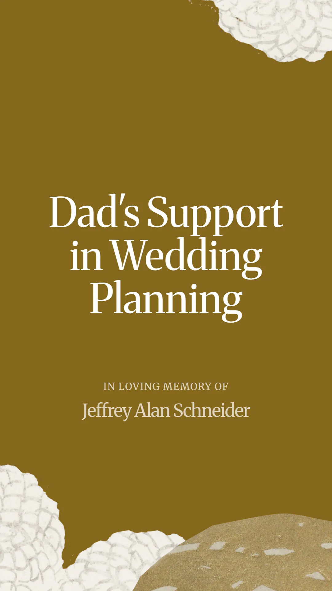 Dad's Support in Wedding Planning