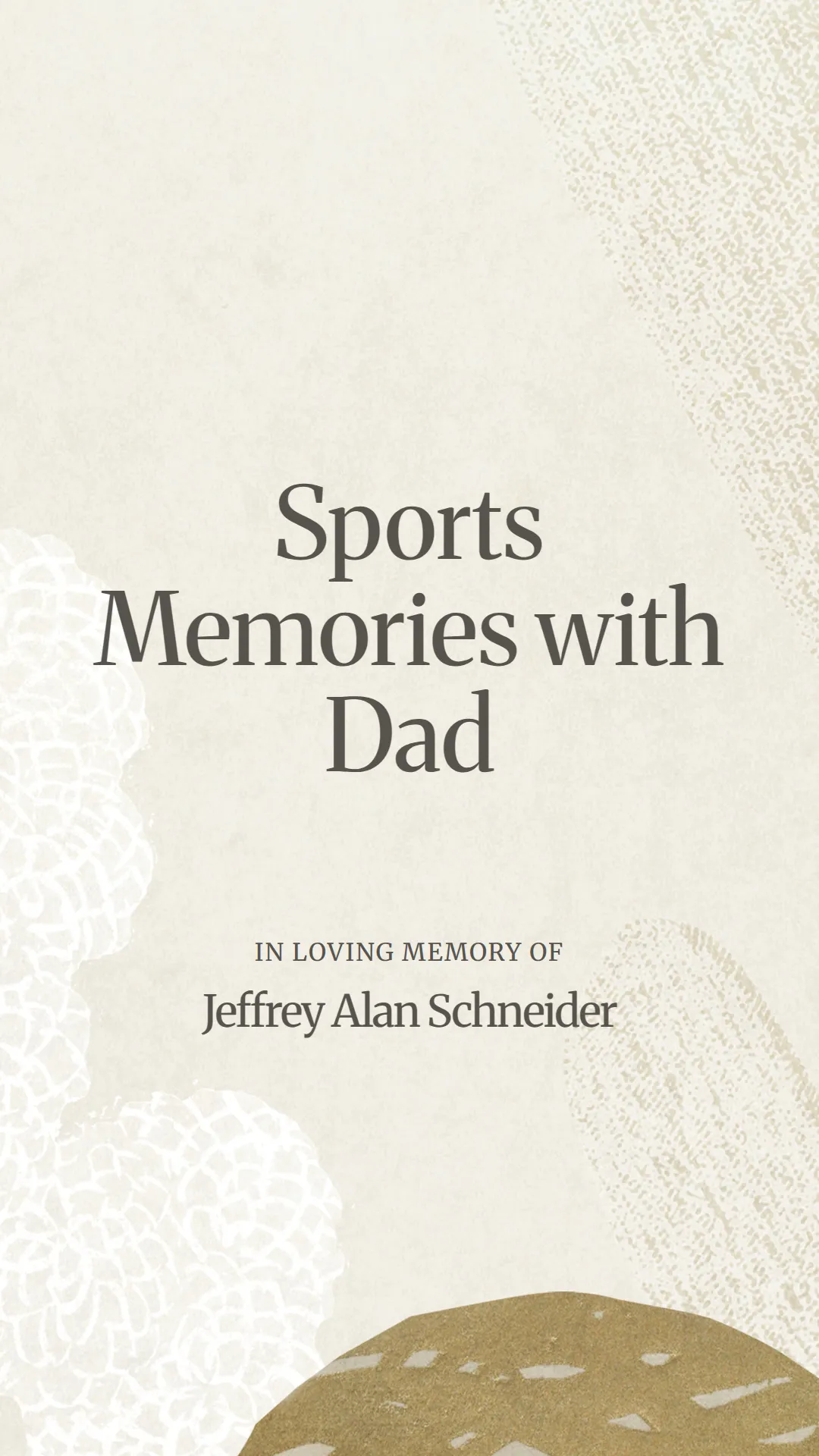 Sports Memories with Dad