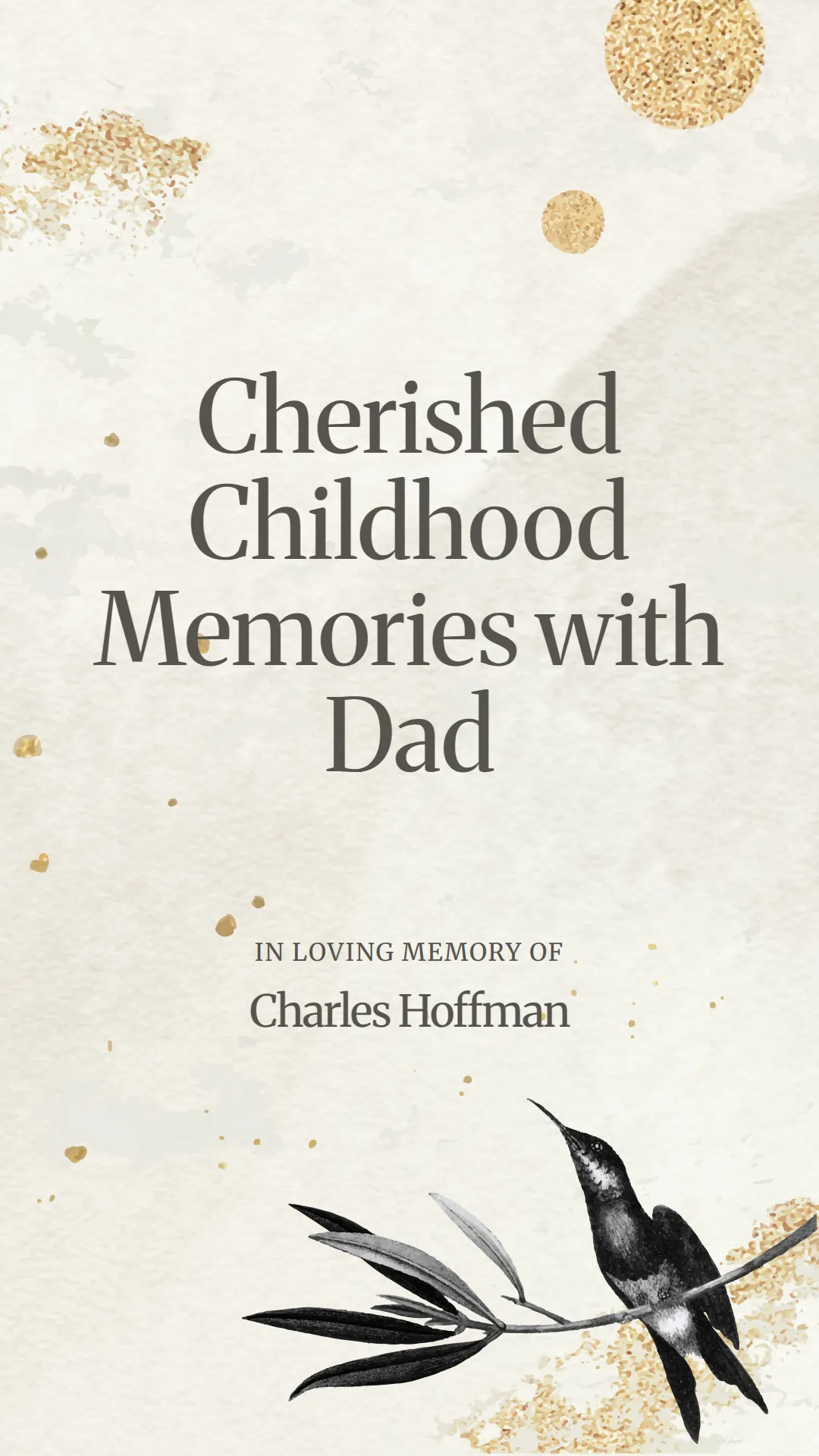 Cherished Childhood Memories with Dad