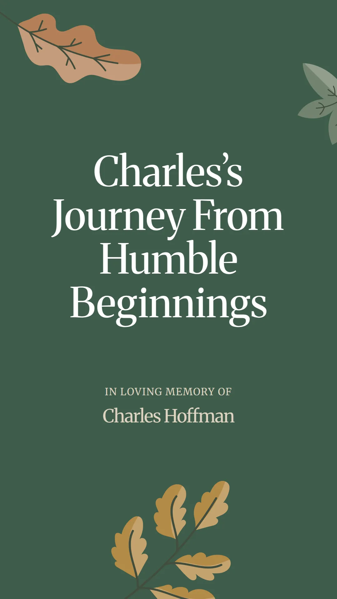 Charles’s Journey From Humble Beginnings