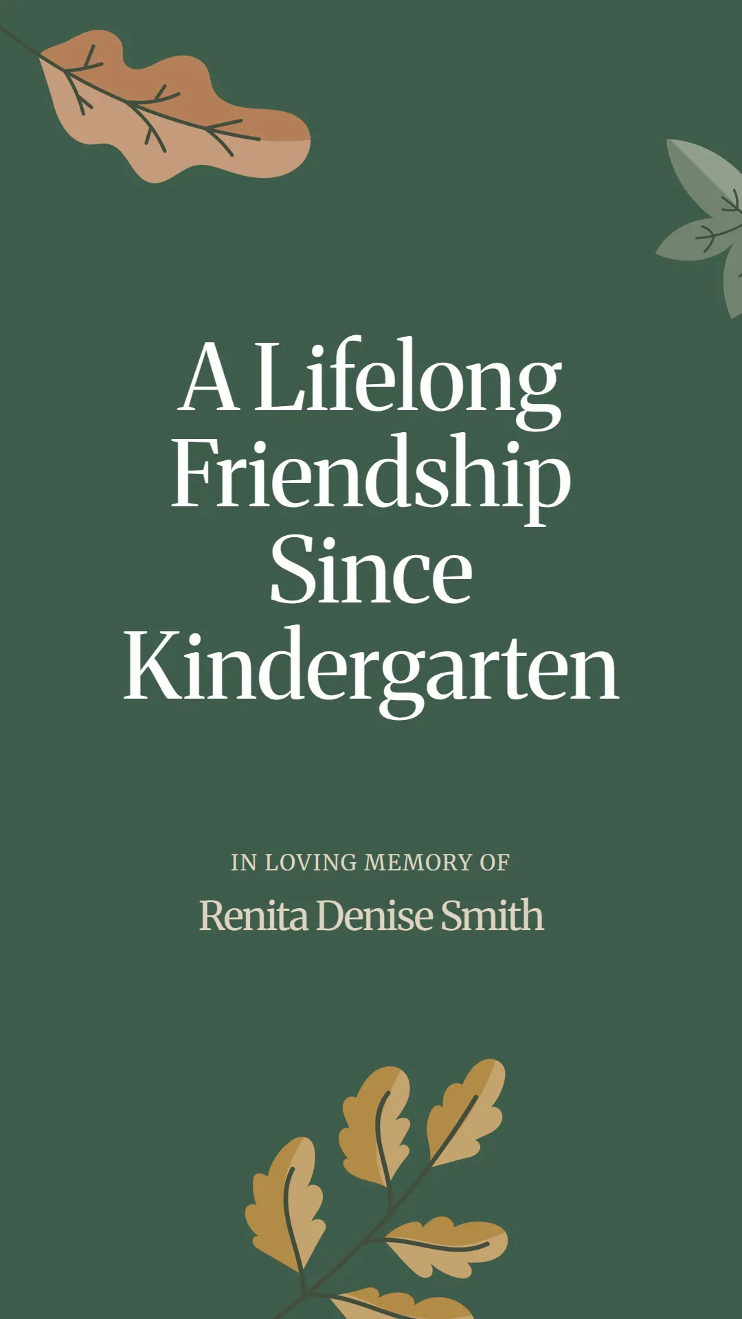 A Lifelong Friendship Since Kindergarten