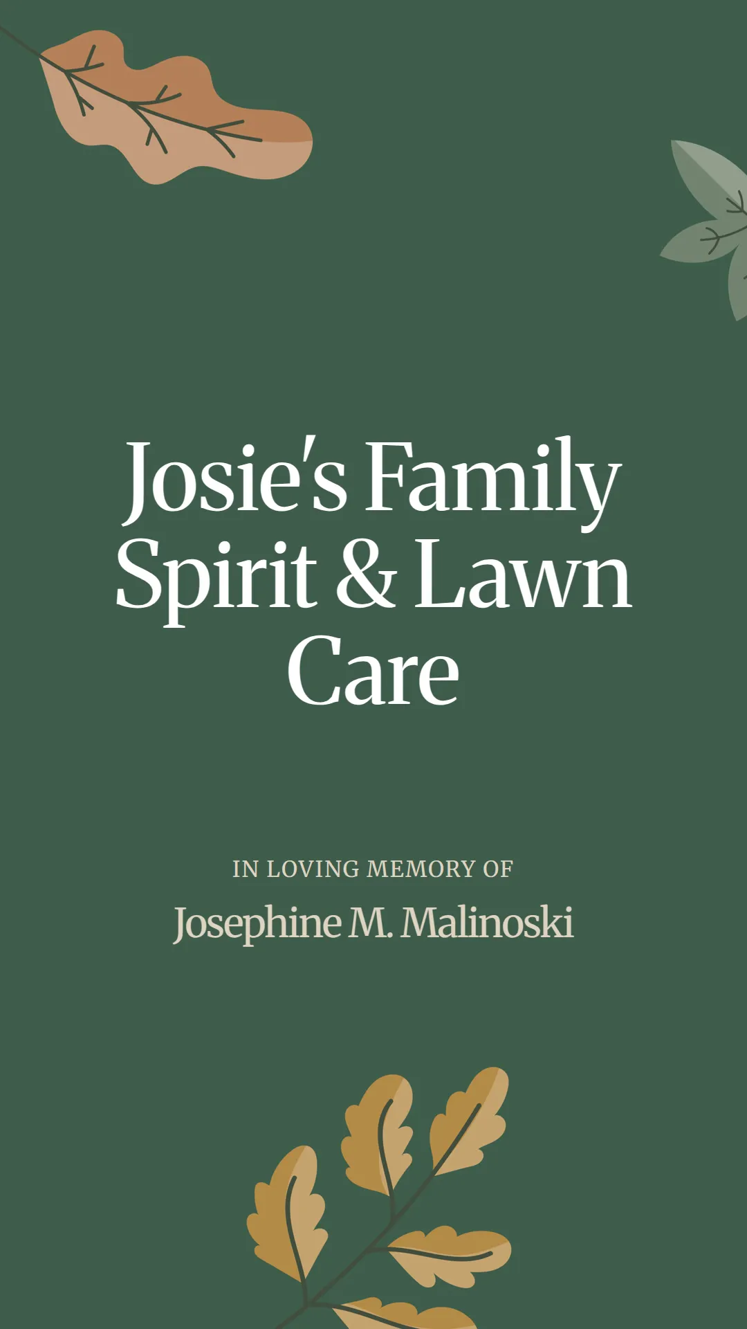 Josie's Family Spirit and Lawn Care