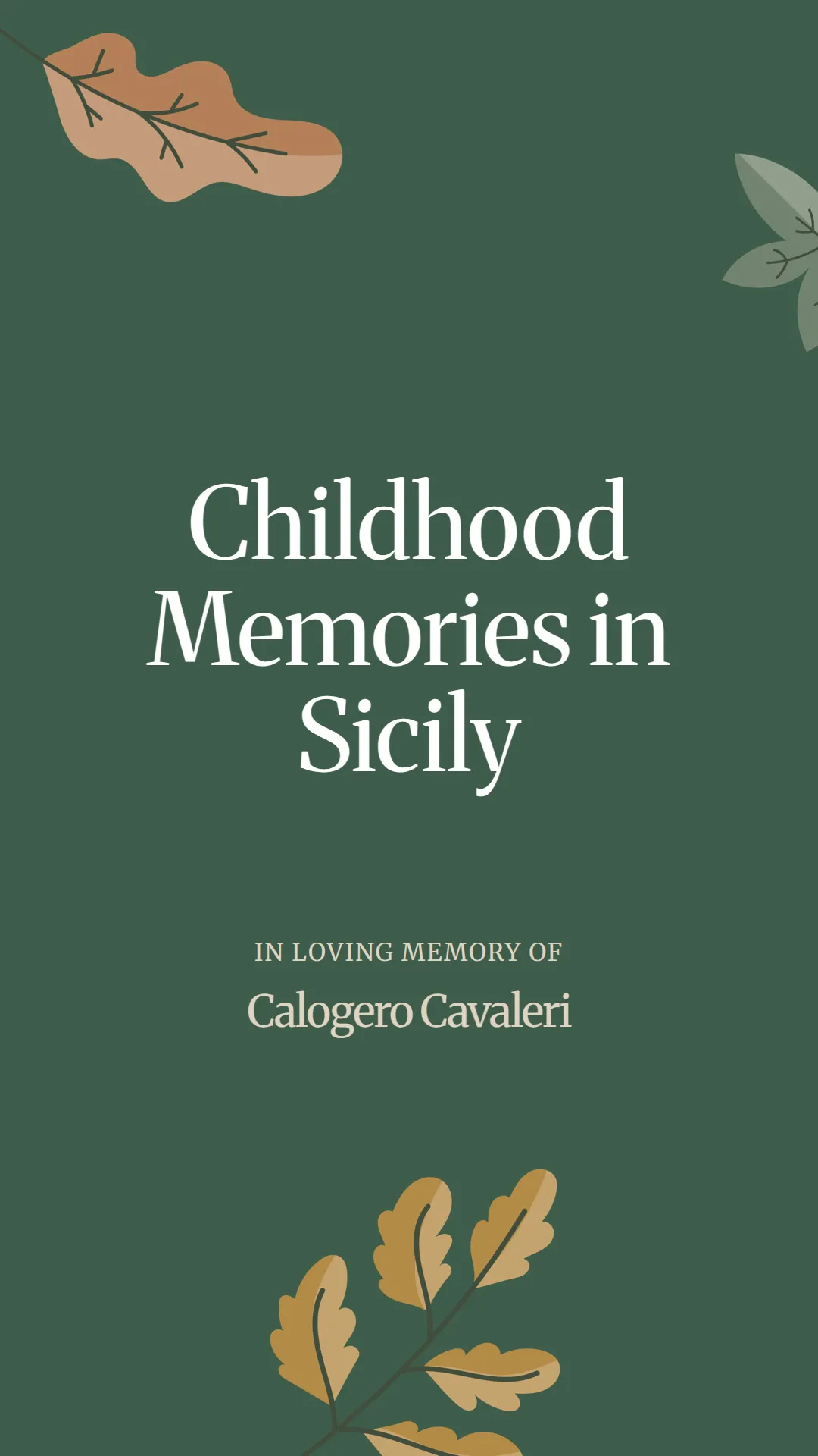 Childhood Memories in Sicily