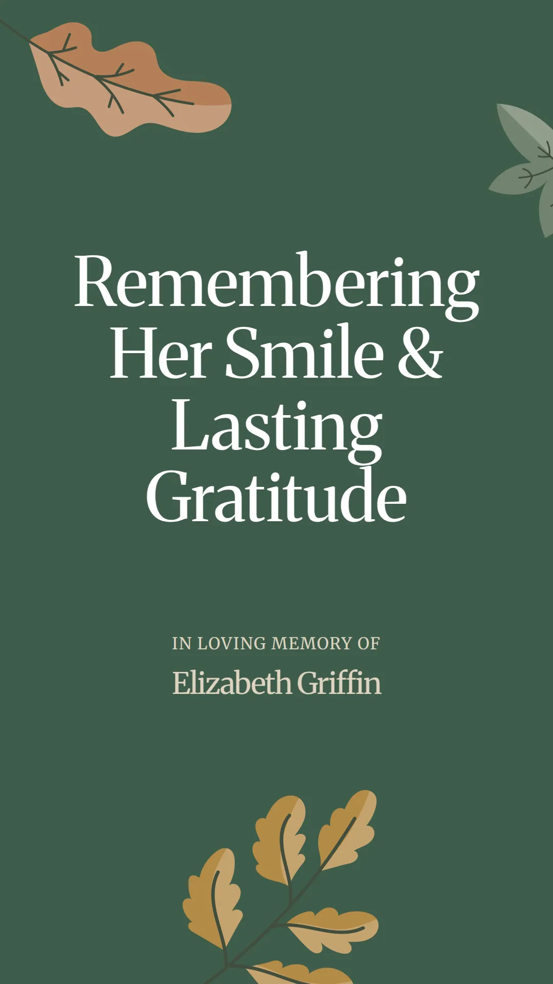 Remembering Her Smile and Lasting Gratitude