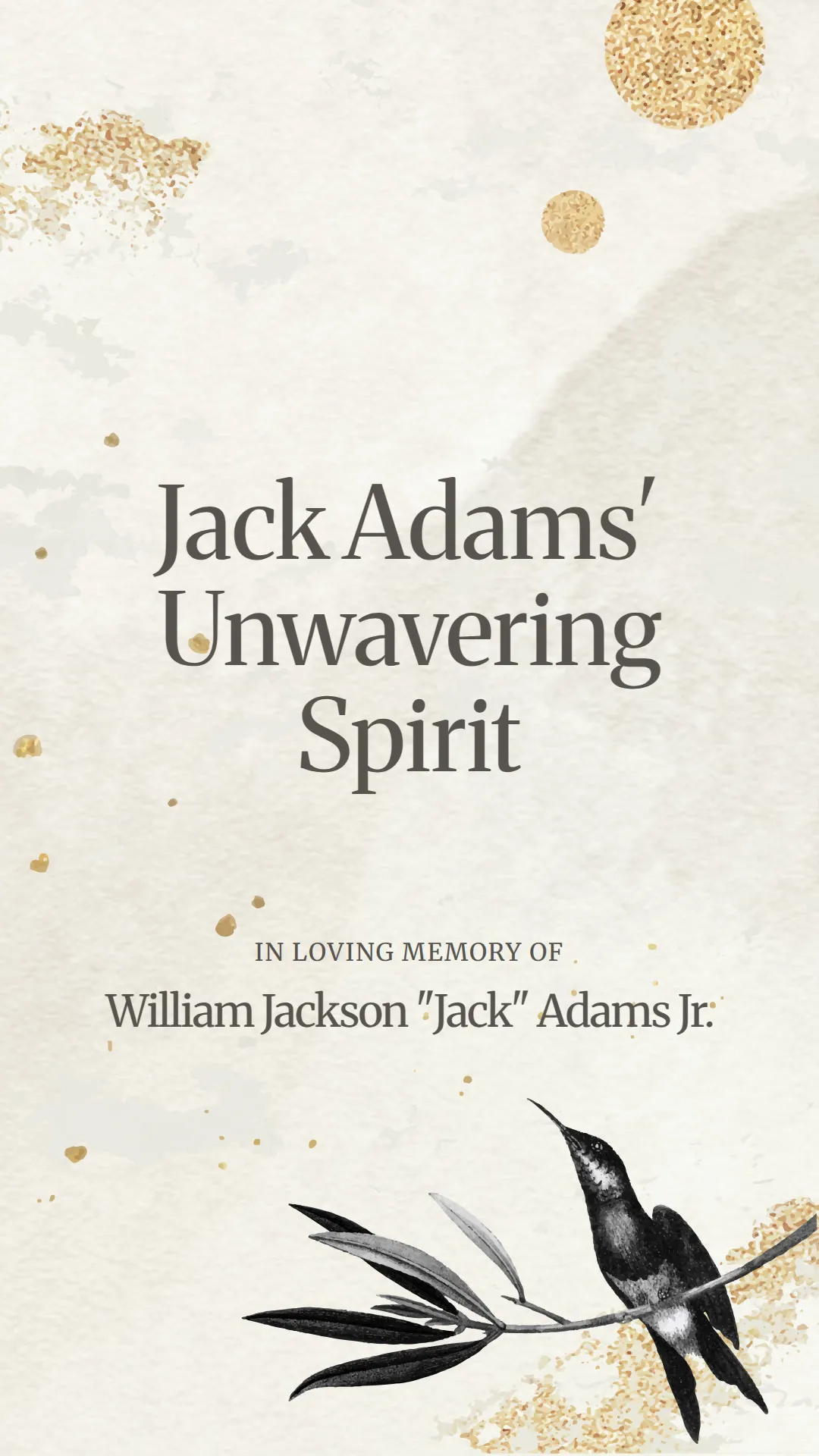 Jack Adams' Unwavering Spirit
