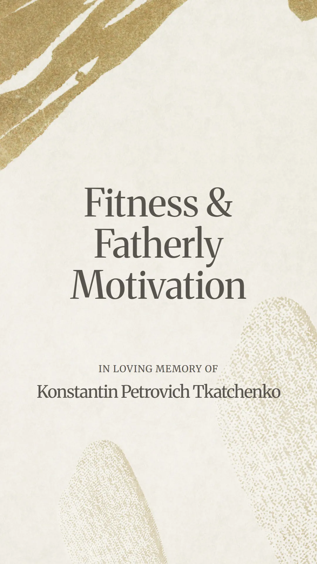 Fitness and Fatherly Motivation