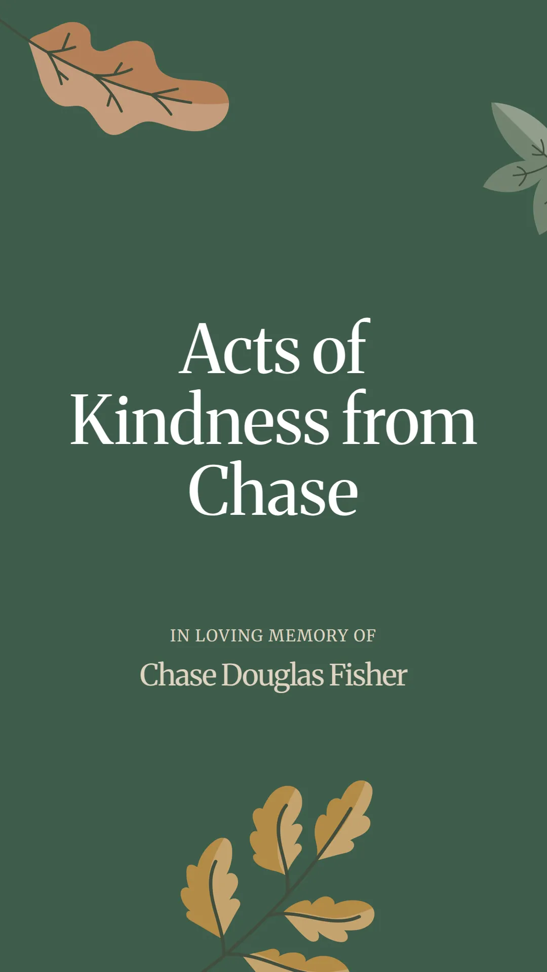 Acts of Kindness from Chase