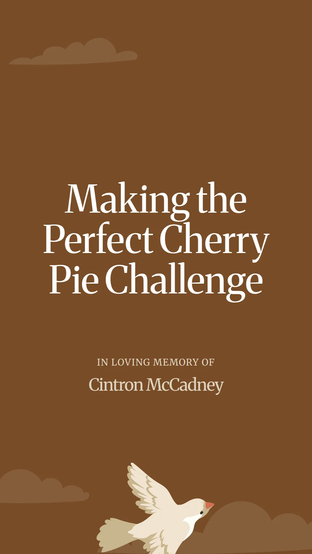 Making the Perfect Cherry Pie Challenge