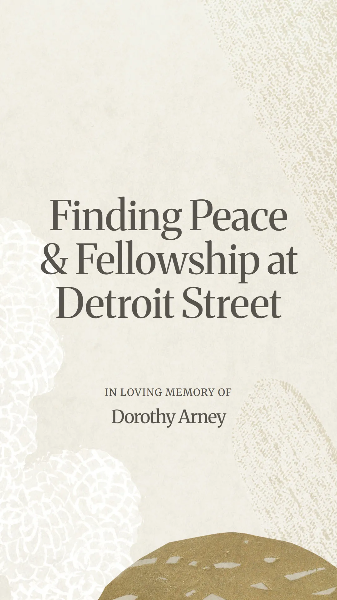 Finding Peace and Fellowship at Detroit Street