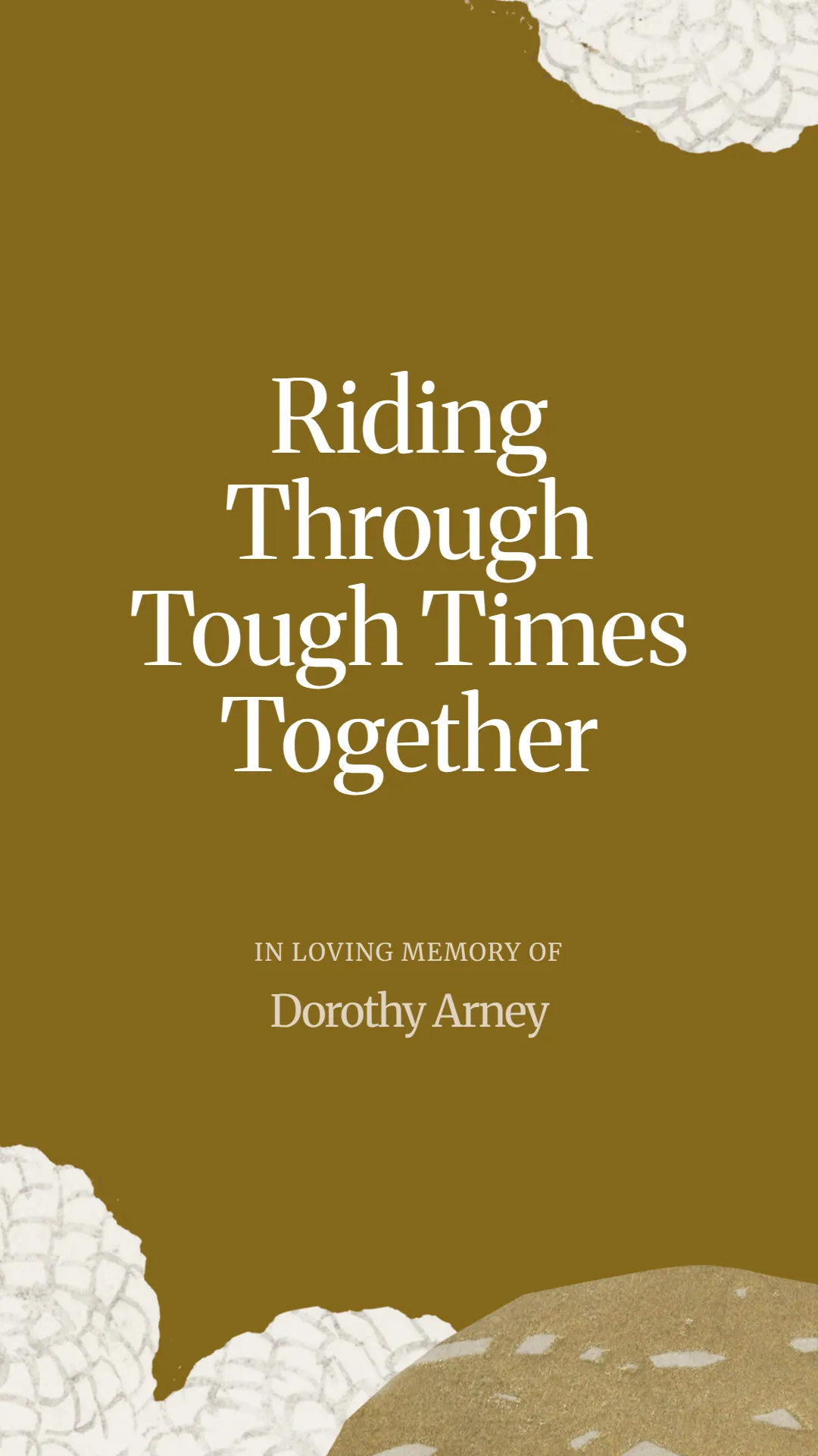 Riding Through Tough Times Together