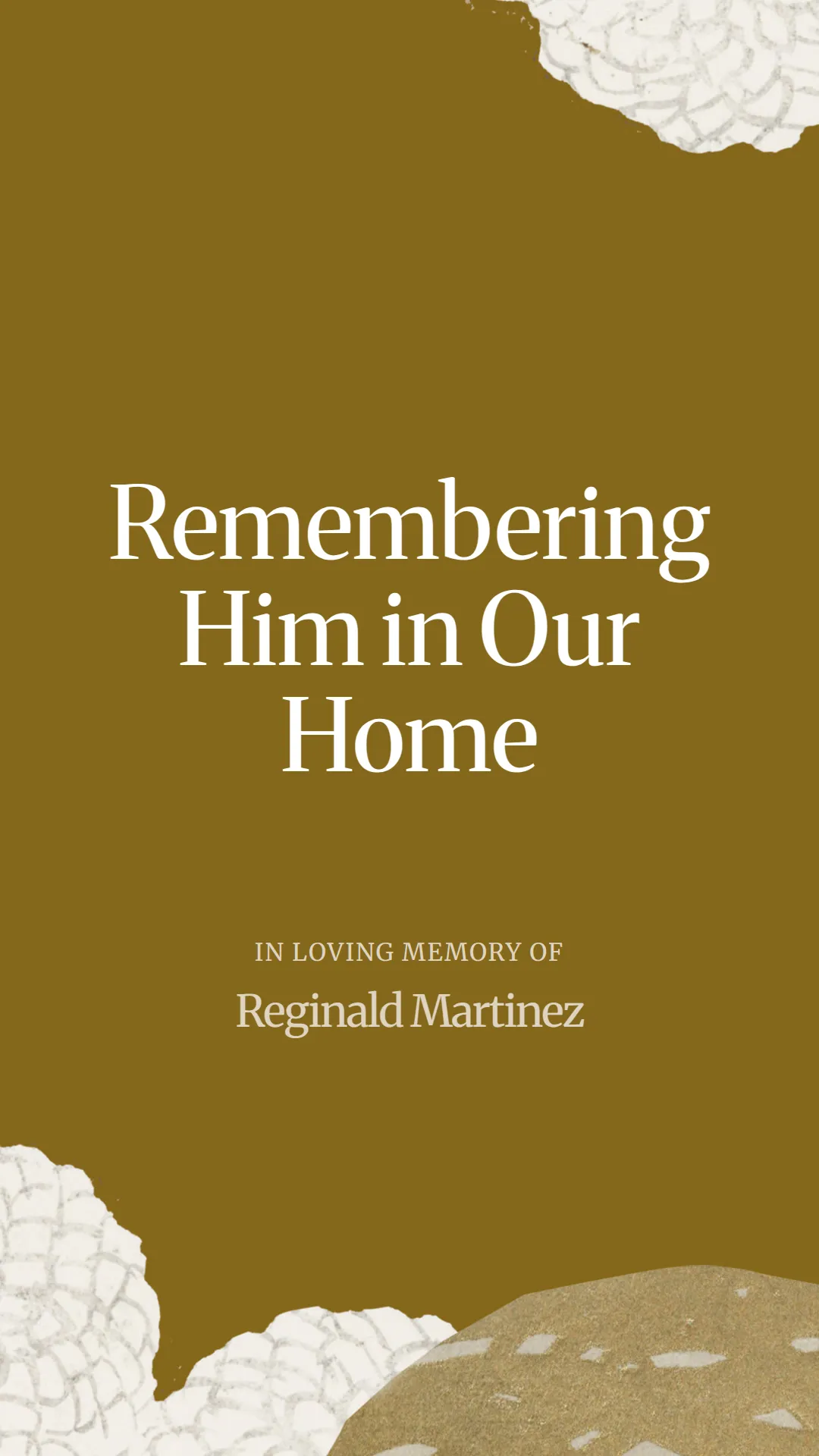 Remembering Him in Our Home