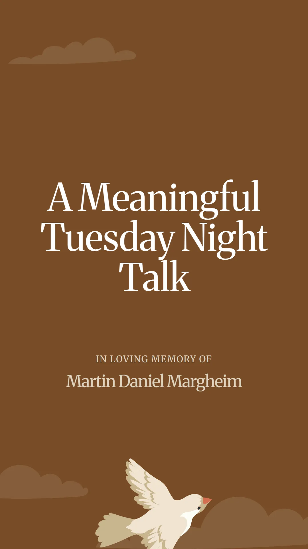 A Meaningful Tuesday Night Talk