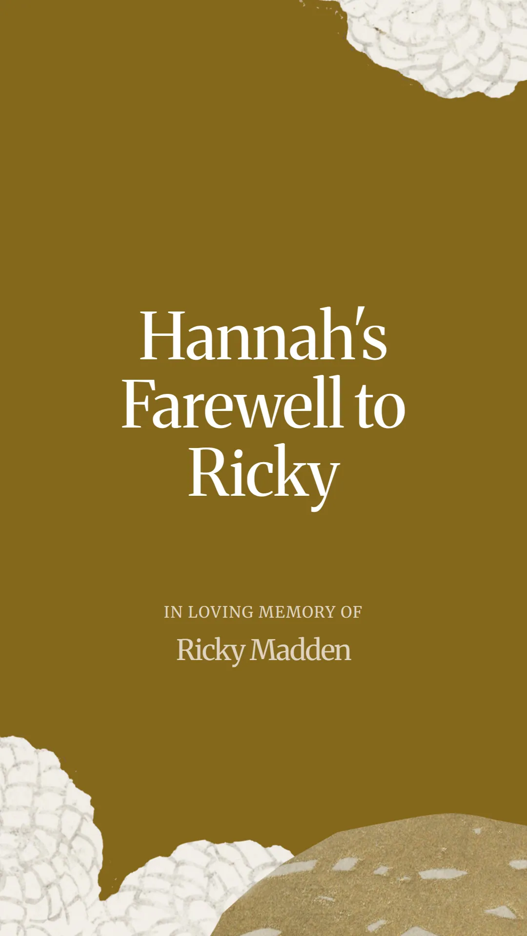 Hannah's Farewell to Ricky