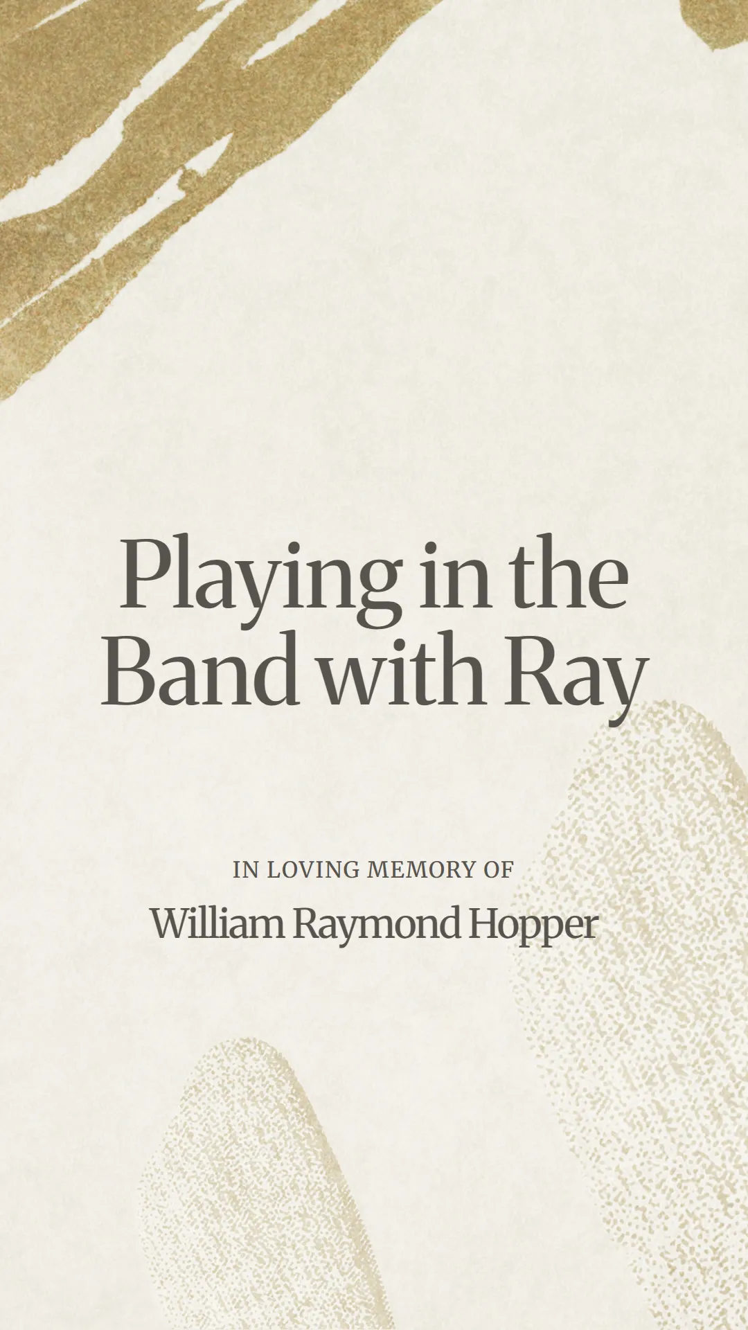 Playing in the Band with Ray