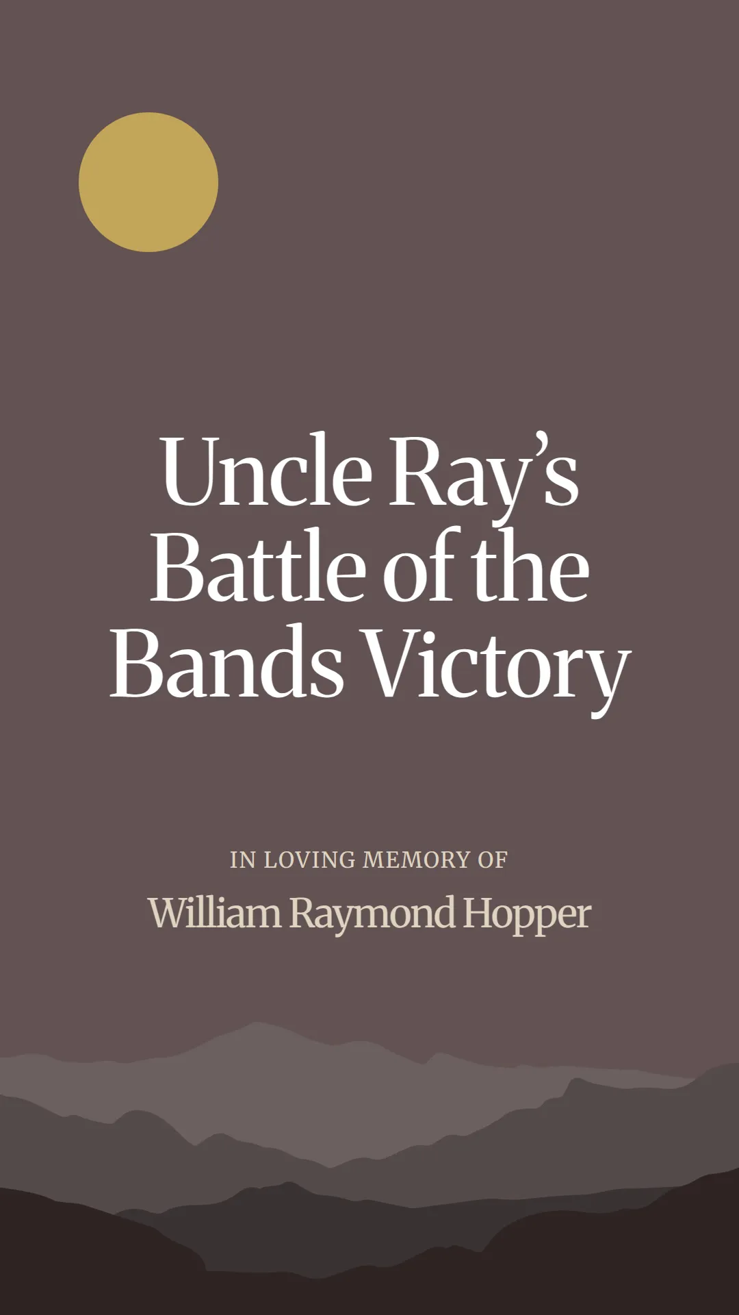 Uncle Ray’s Battle of the Bands Victory