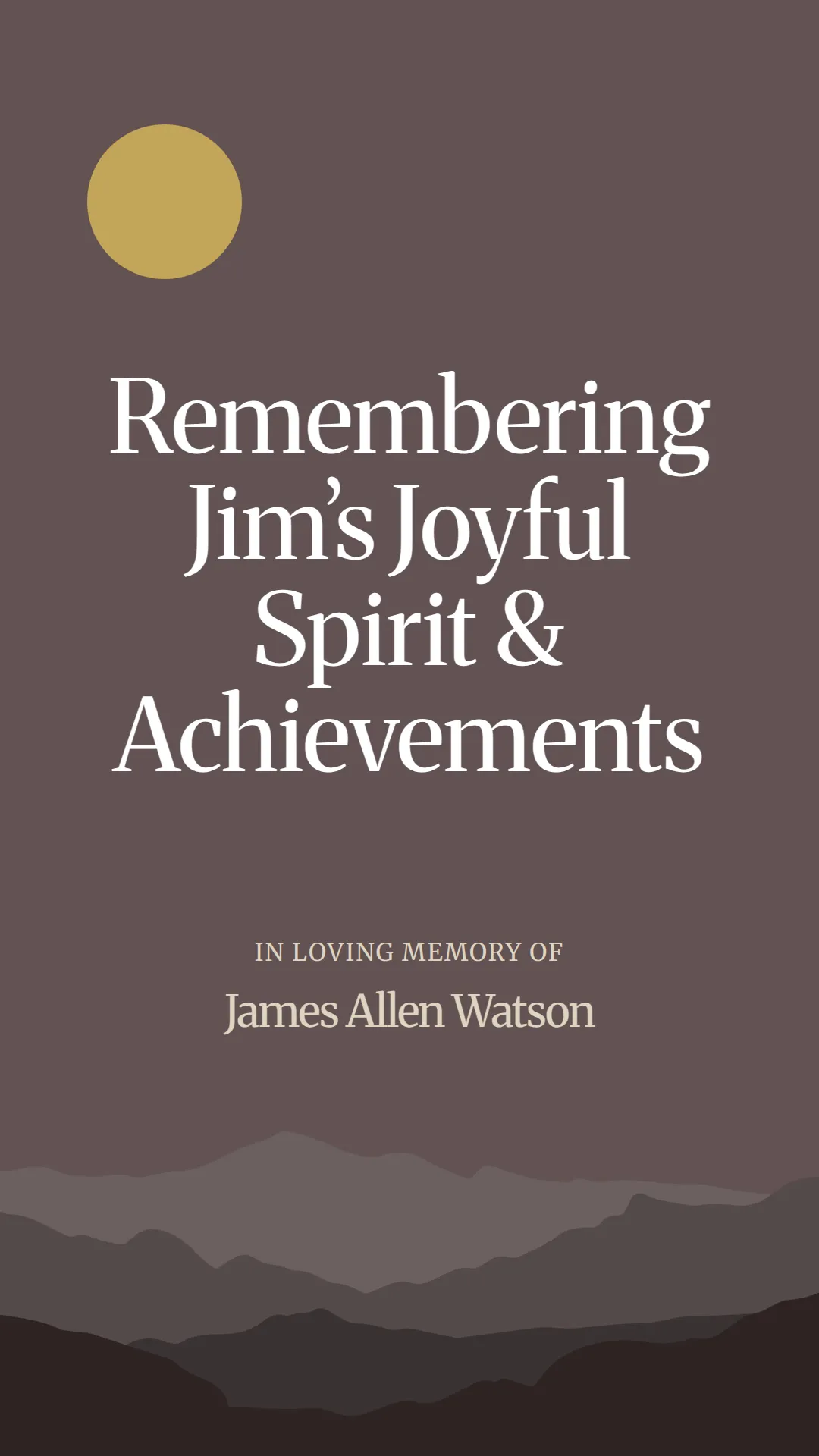 Remembering Jim’s Joyful Spirit and Achievements