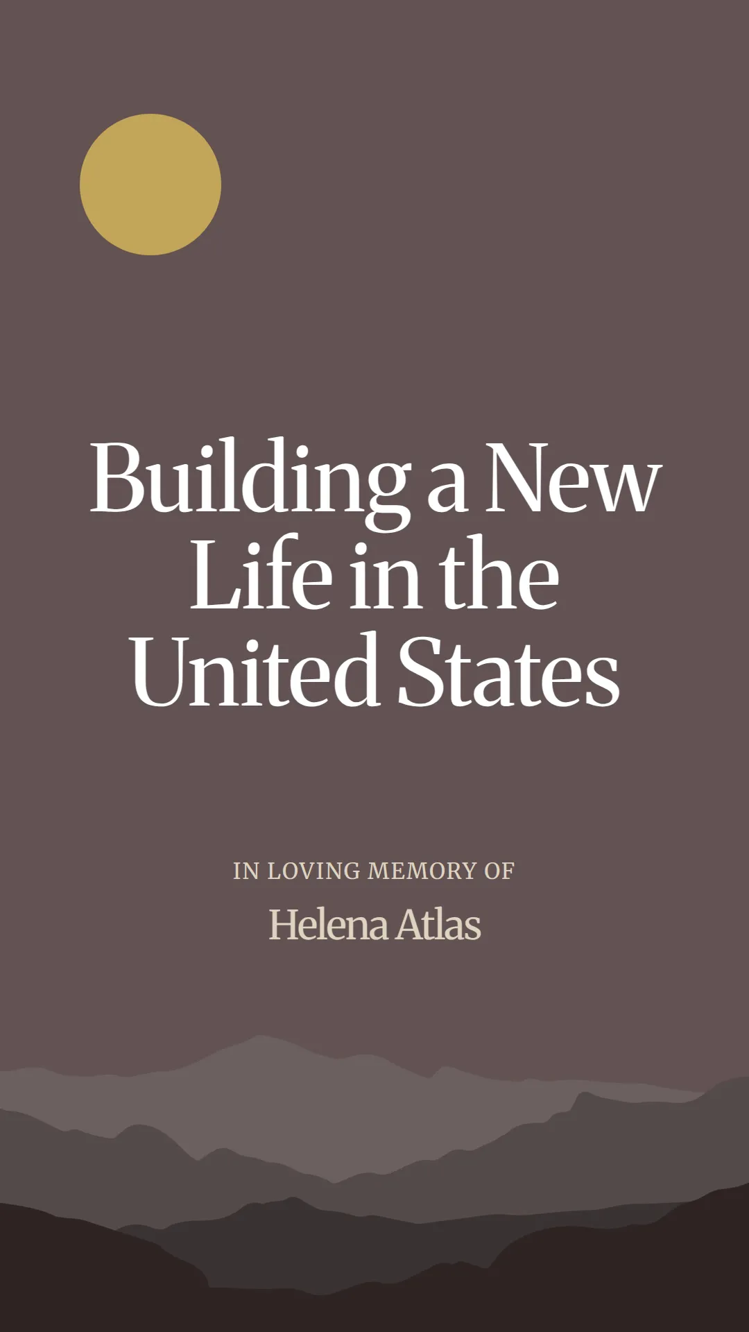 Building a New Life in the United States