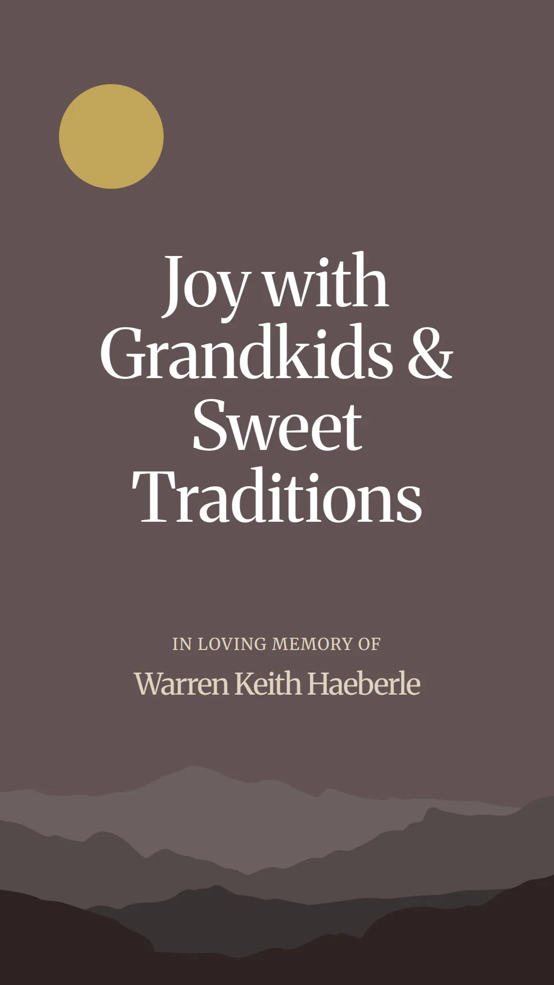 Joy with Grandkids and Sweet Traditions
