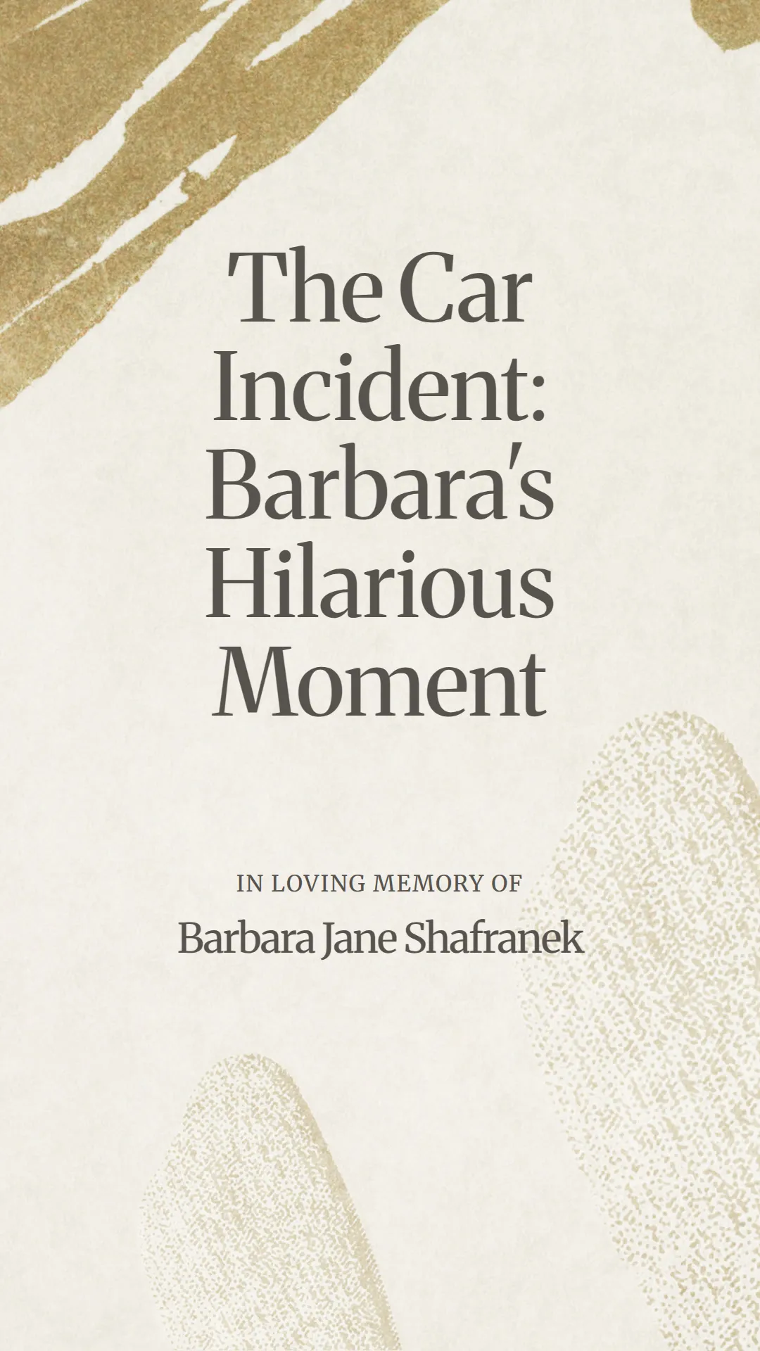 The Car Incident: Barbara's Hilarious Moment