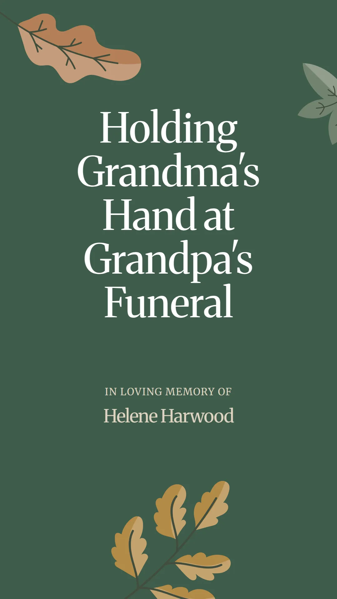 Holding Grandma's Hand at Grandpa's Funeral