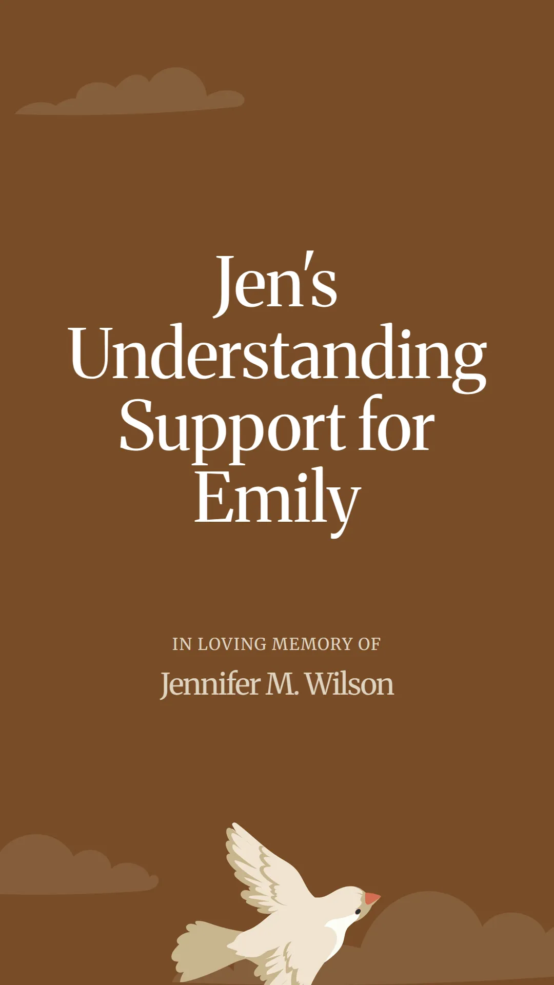 Jen's Understanding Support for Emily