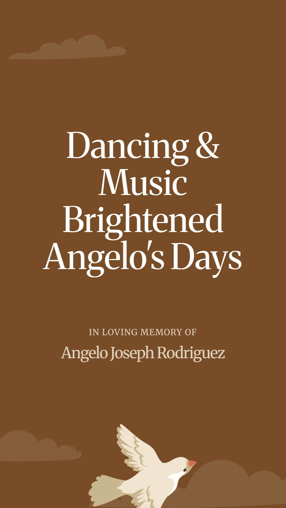 Dancing and Music Brightened Angelo's Days